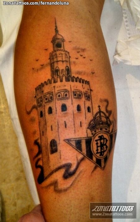 Foto de tatuaje Torre Del Oro, Monumentos, Sevilla