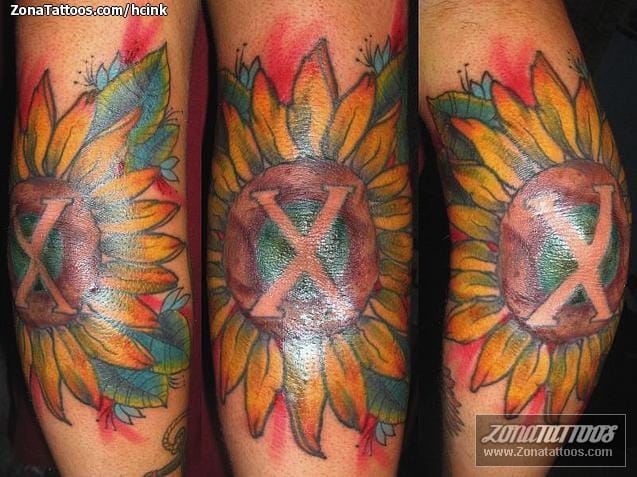 Tattoo photo Sunflowers, Flowers