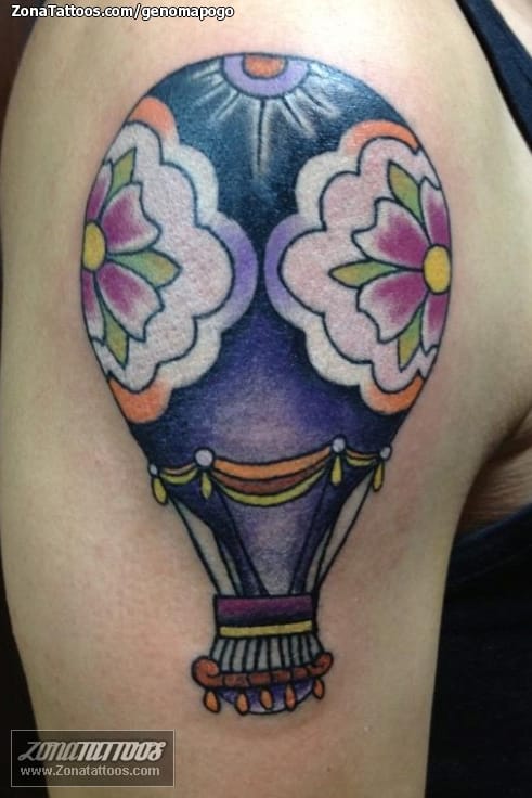 Foto de tatuaje Globos, Old School