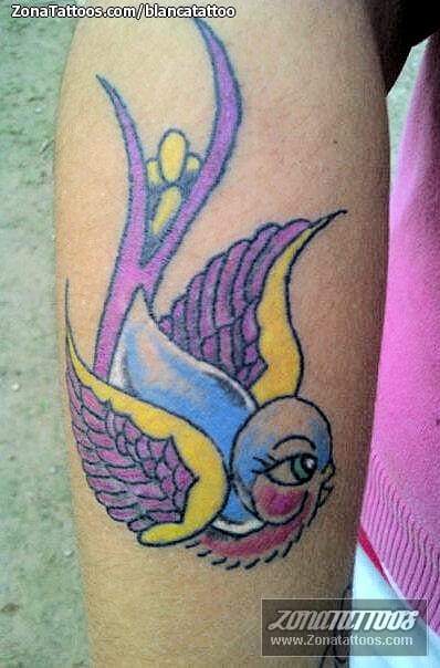 Foto de tatuaje New School, Golondrinas, Aves