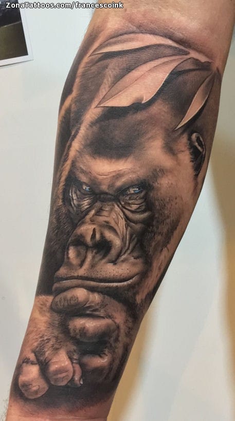 Tattoo photo Gorillas, Animals, Arm