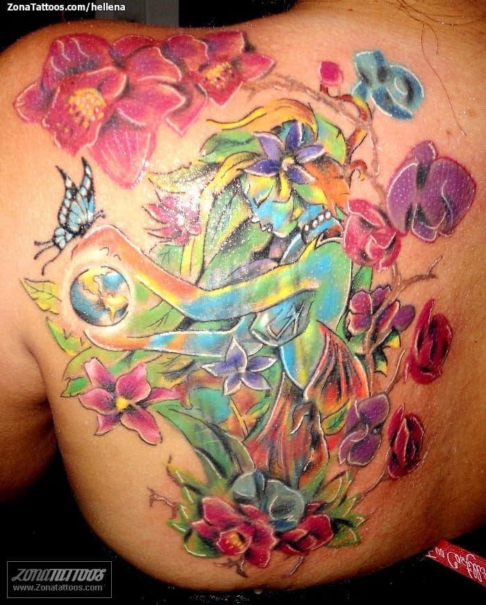 Tattoo photo Flowers, Fairies, Fantasy