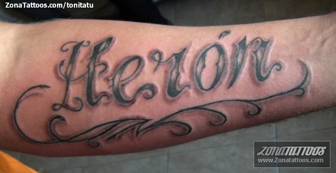 Foto de tatuaje Antebrazo, Letras, Nombres