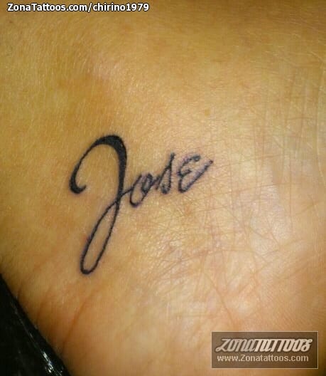 Foto de tatuaje Nombres, José, Letras