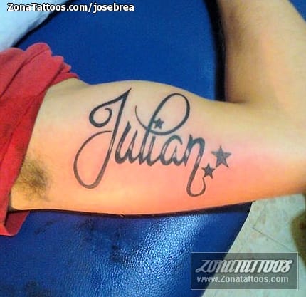 Foto de tatuaje Nombres, Letras, Julián
