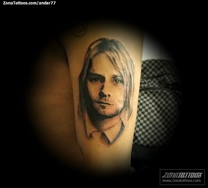 Tattoo photo Portraits, Kurt Cobain