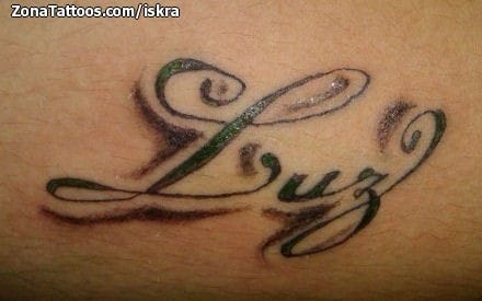 Foto de tatuaje Nombres, Letras