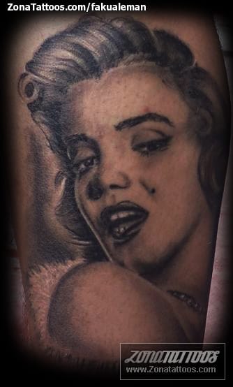 Foto de tatuaje Personas, Marilyn Monroe, Retratos