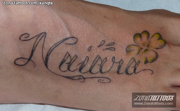 Foto de tatuaje Empeine, Nombres, Naiara