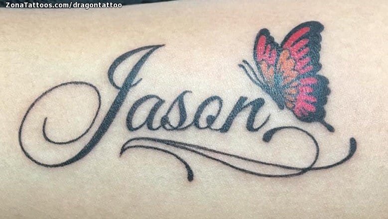 Tattoo photo Jason, Names, Letters