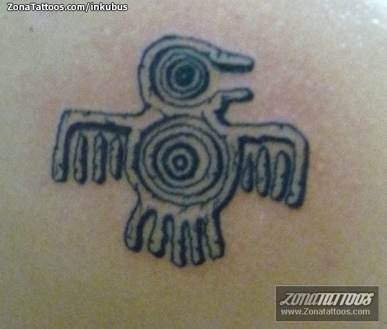 Tattoo photo Birds, Aztec