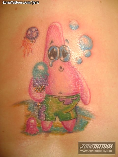 Foto de tatuaje Bob Esponja, Series de TV, Infantiles