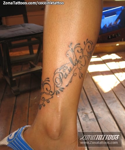 Tattoo photo Names, Flourish, Letters