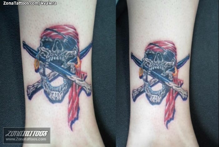 Foto de tatuaje Calaveras, Piratas