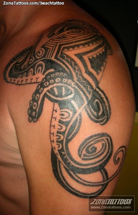 Tattoo photo Octopuses, Animals, Maori