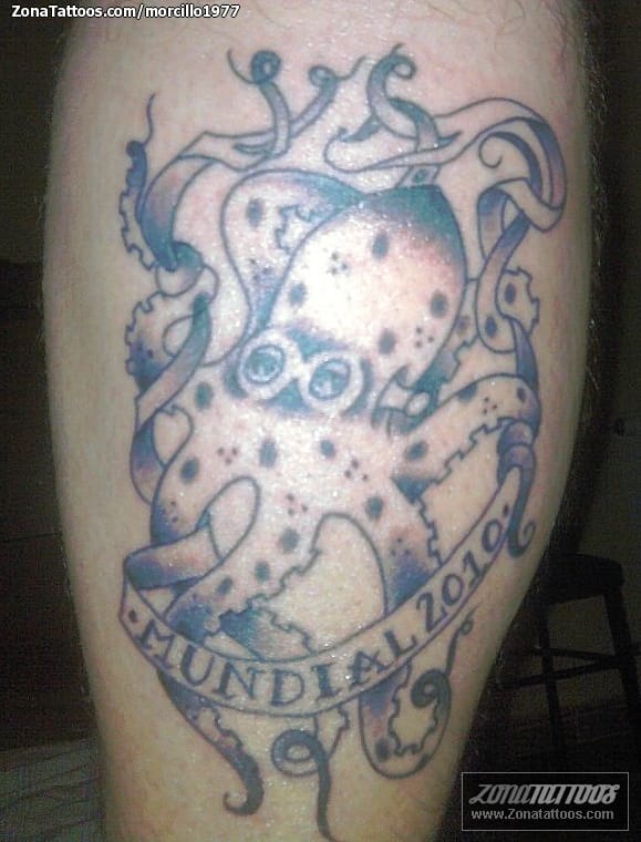 Tattoo photo Soccer-Football, Octopuses, Animals