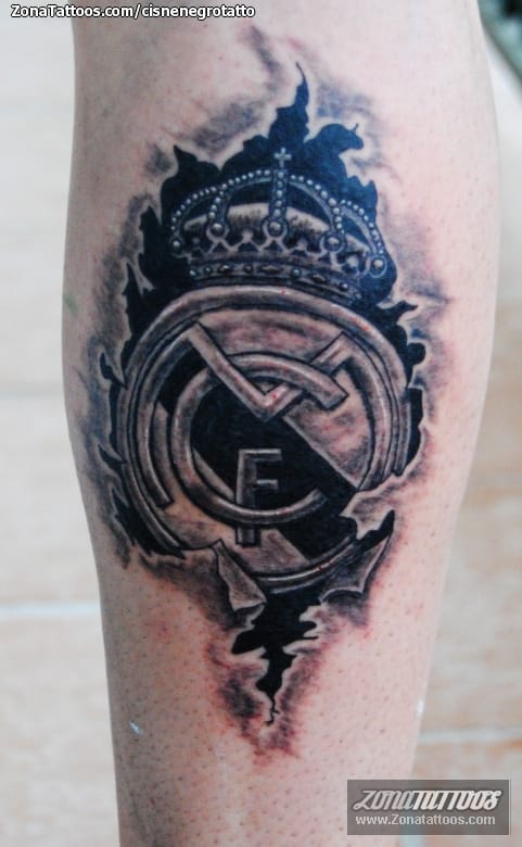 Foto de tatuaje Real Madrid, Escudos, Fútbol