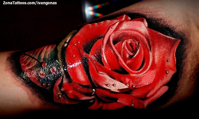 Tattoo photo Roses, Flowers