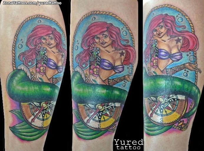 Tattoo photo New School, Sirens, Fantasy