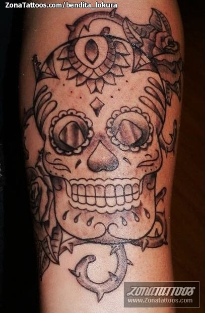 Foto de tatuaje Sugar Skull, Calaveras