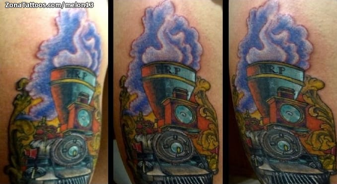 Tattoo photo Trains, Vehicles