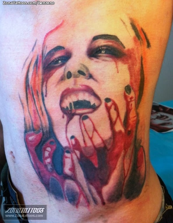 Foto de tatuaje Vampiros, Terror, Góticos