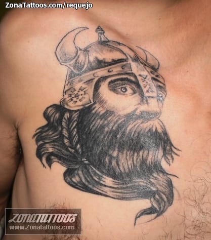 Tattoo photo Vikings, Chest