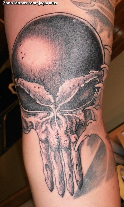Tattoo of The Punisher, Comics, Skulls