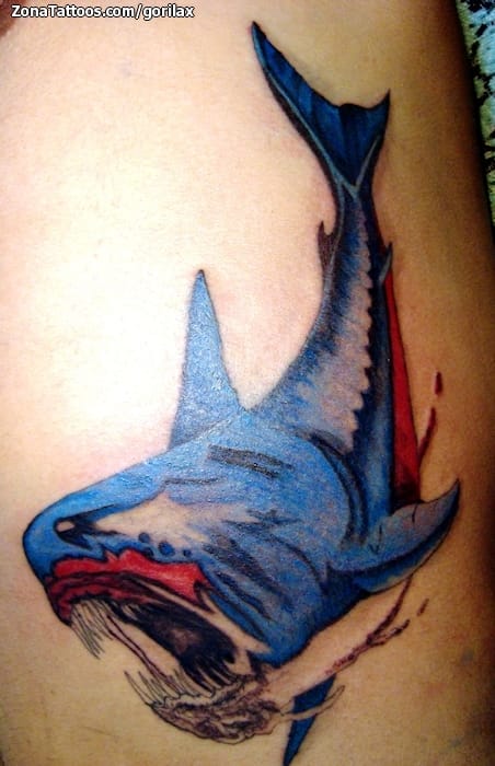 Foto de tatuaje Tiburones, Animales