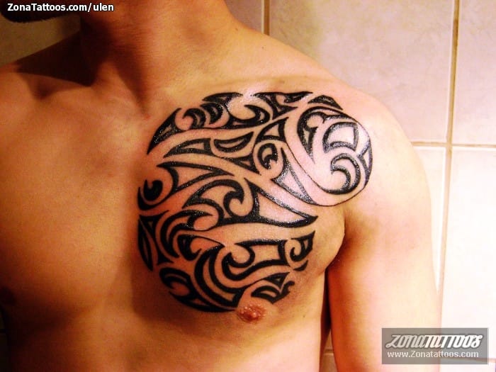 Tattoo photo Tribal, Chest