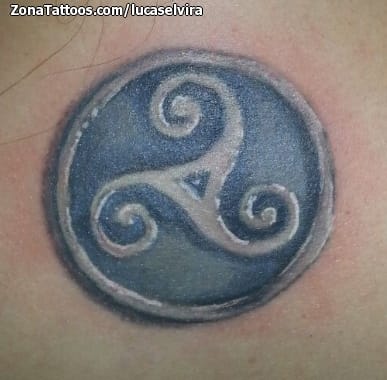 Tattoo of Triskelion, Celtic