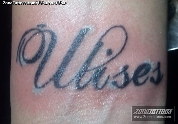 Foto de tatuaje Nombres, Letras