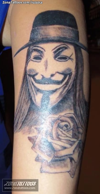 Tattoo photo V for Vendetta, Comics, Movies
