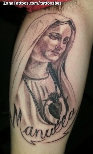 Tattoo photo Virgins, Religious