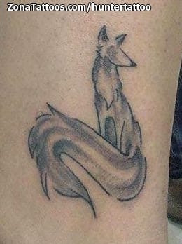 Foto de tatuaje Zorros, Animales