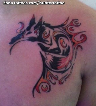 Foto de tatuaje Zorros, Tribales, Animales